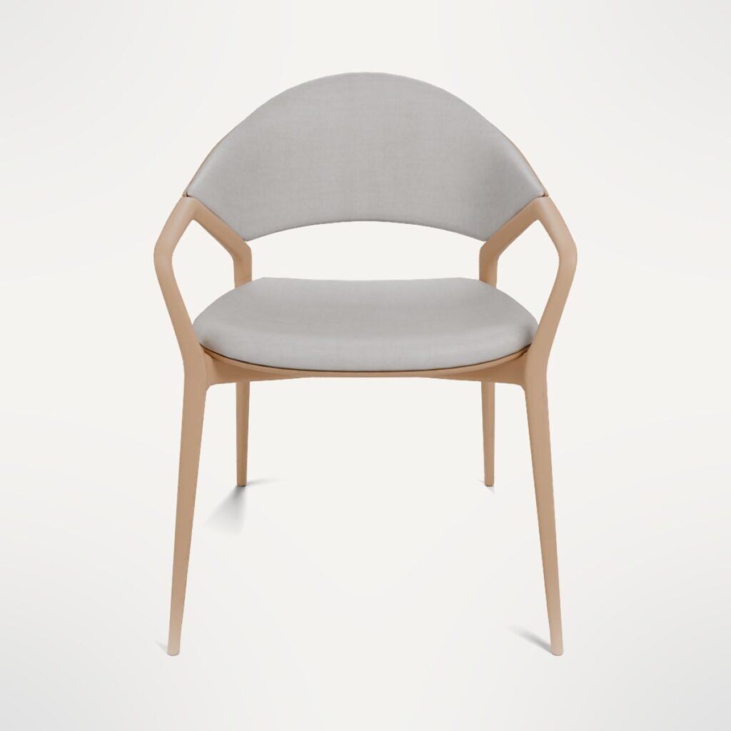 Modern Wooden Armchair view 5