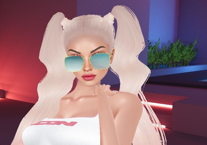 Oversized Square Gold Glasses view 8