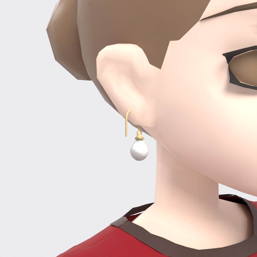 Pearl Teardrop Earrings view 7