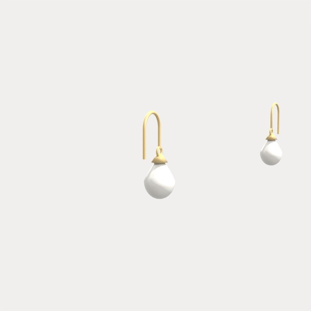 Pearl Teardrop Earrings IMVU file preview