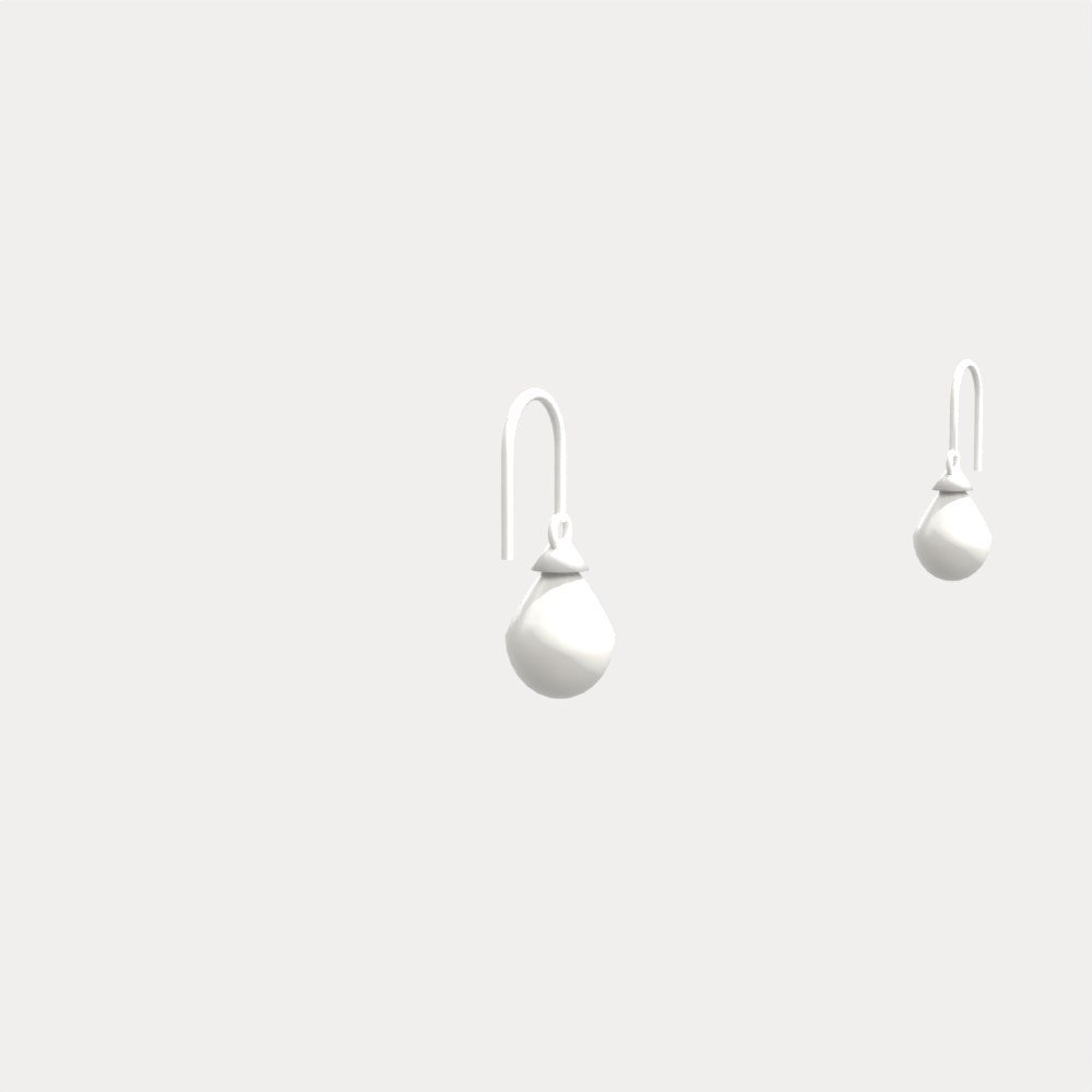 Pearl Teardrop Earrings view 3