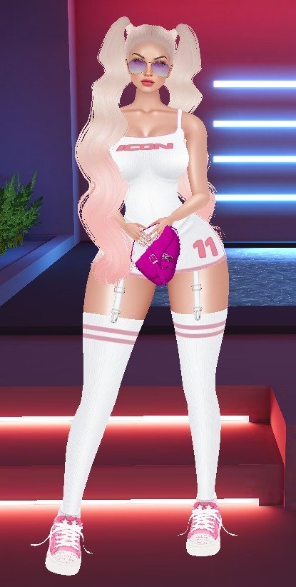 Pink Leather Saddle Bag view 2