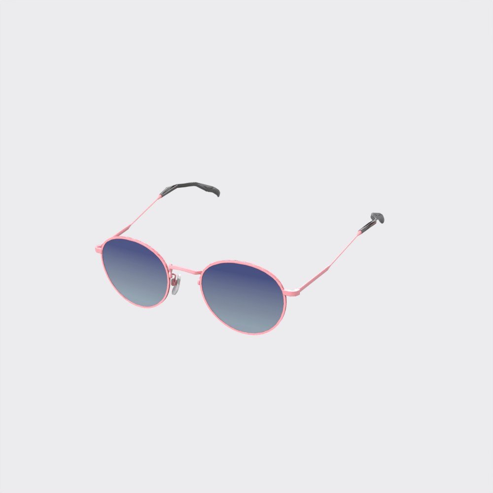 Pink Metal Panto Sunglasses view 11