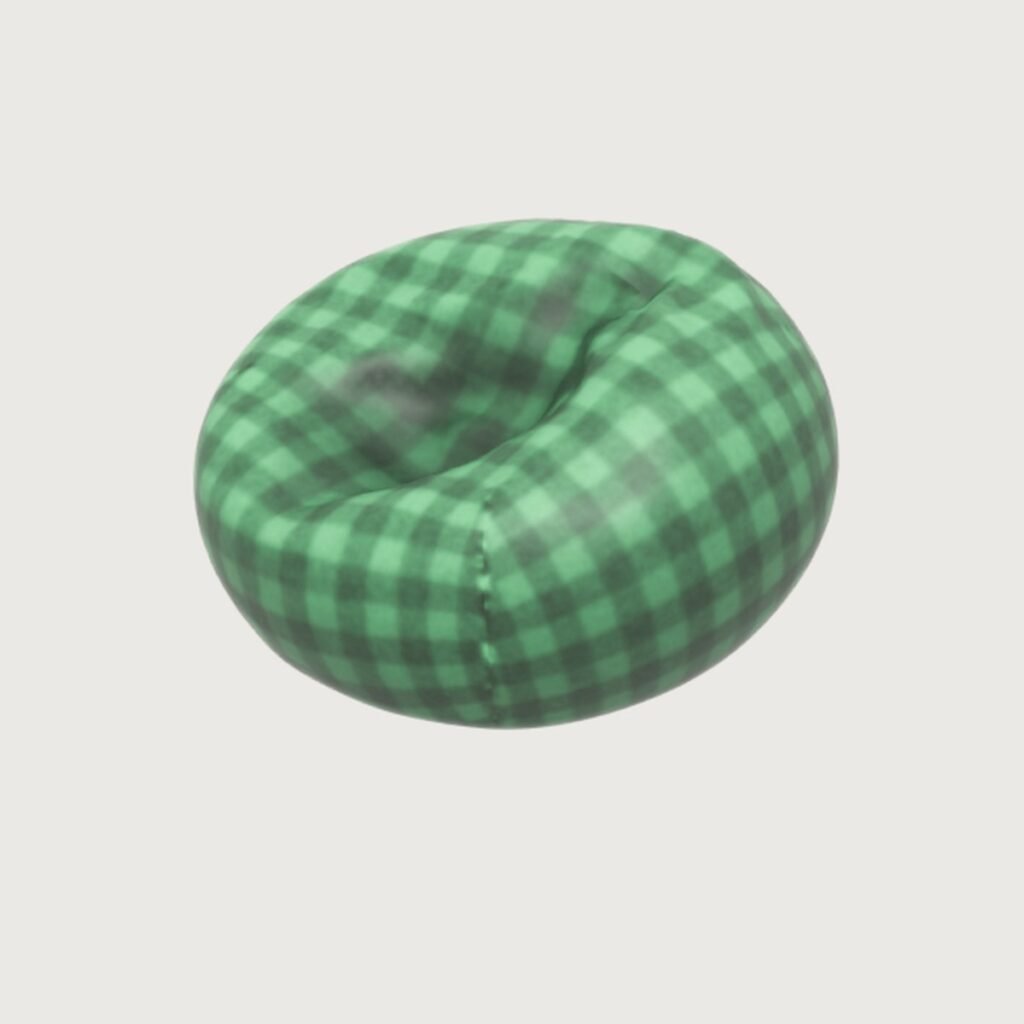 Plaid Bean Bag Chair view 8