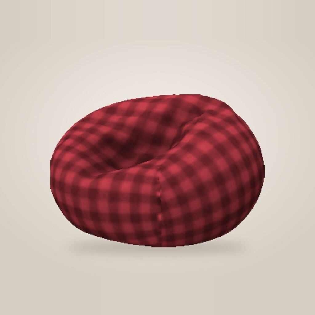 Plaid Bean Bag Chair IMVU file preview
