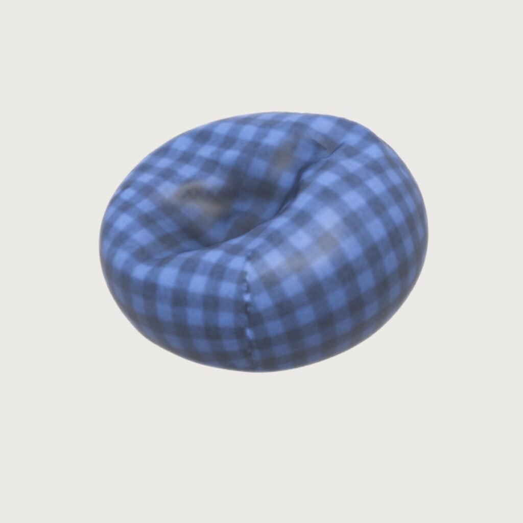 Plaid Bean Bag Chair view 10