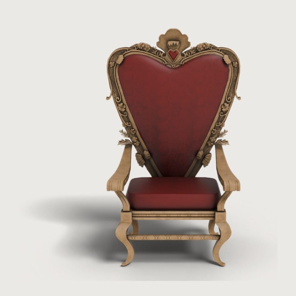 Red Queen Heart Throne view 4
