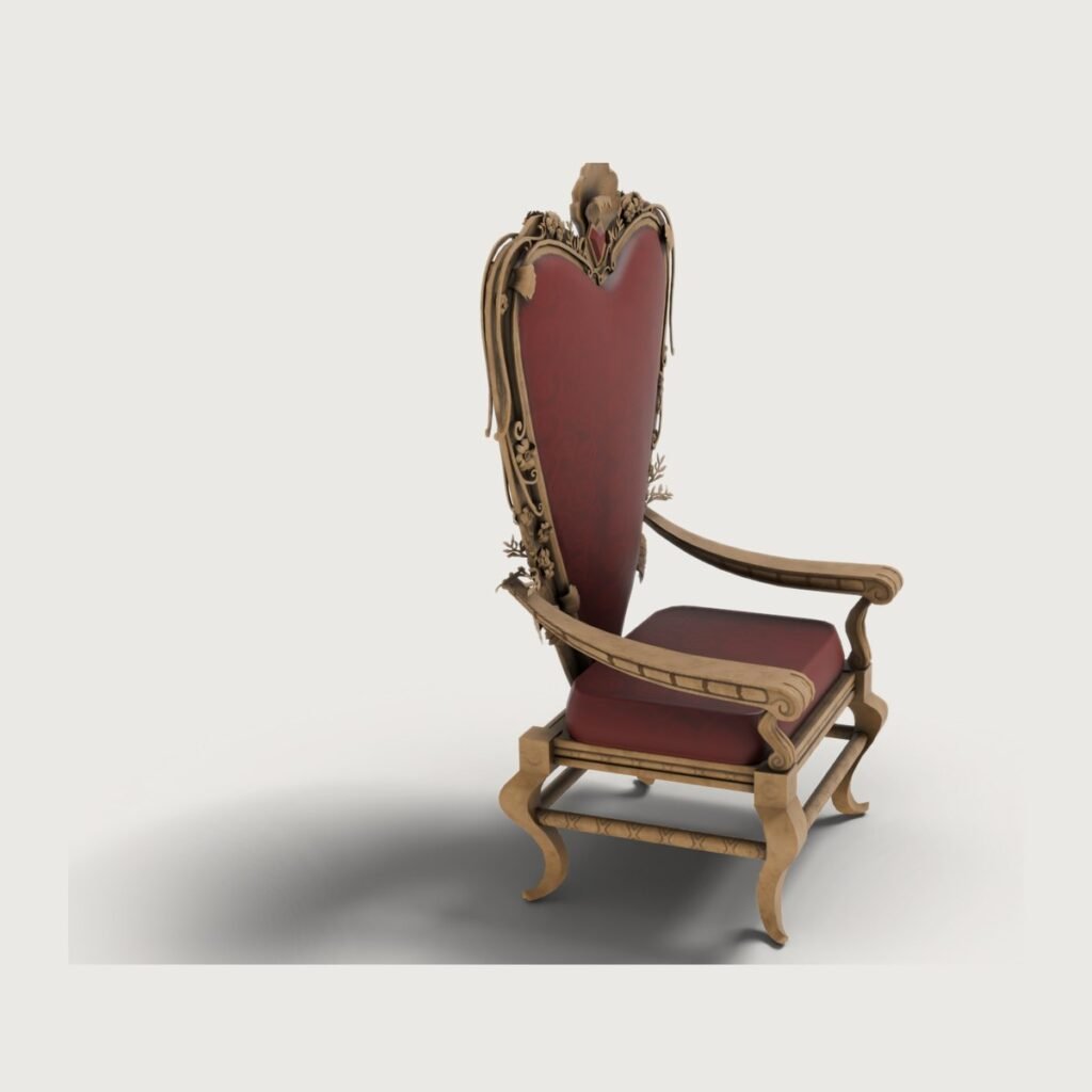 Red Queen Heart Throne view 3