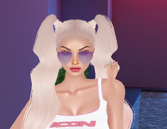 Rose Gold Heart Sunglasses view 6