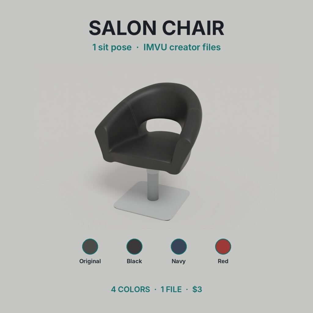 Salon Styling Chair IMVU file preview