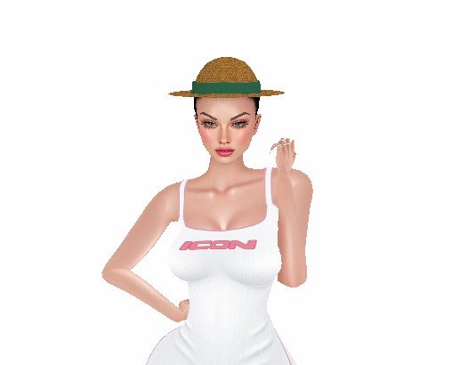 Straw Sun Hat with Ribbon view 3