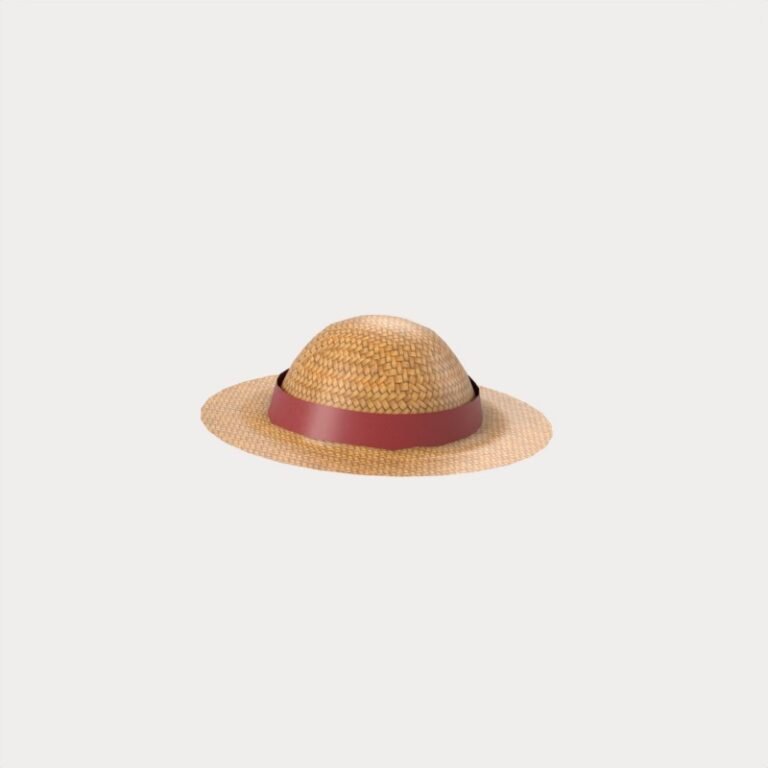 Straw Sun Hat with Ribbon IMVU file