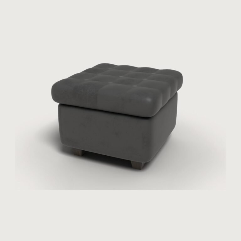 Tufted Leather Ottoman IMVU file