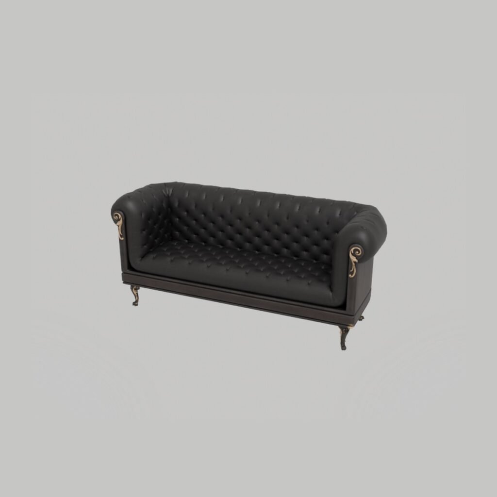 Vintage Chesterfield Loveseat view 4
