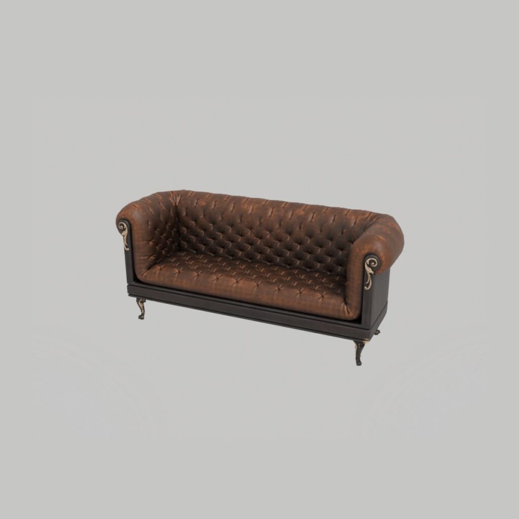 Vintage Chesterfield Loveseat view 5