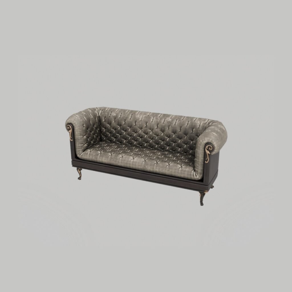 Vintage Chesterfield Loveseat view 6