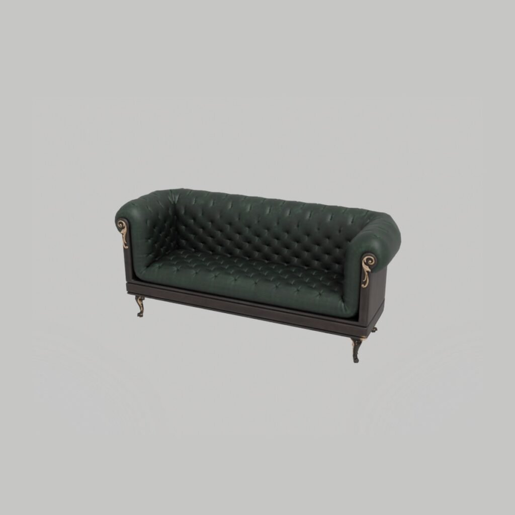Vintage Chesterfield Loveseat view 7