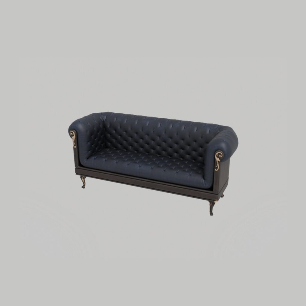 Vintage Chesterfield Loveseat view 8