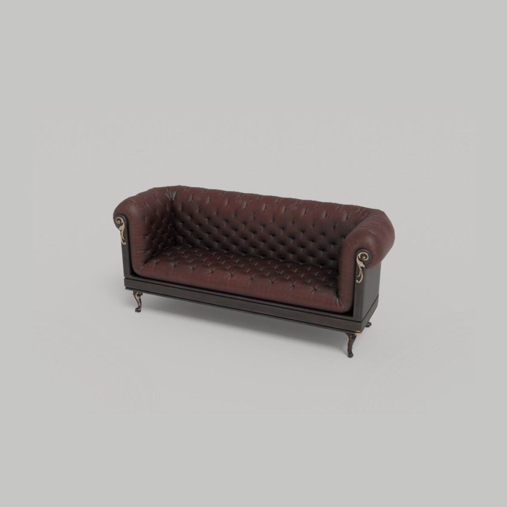 Vintage Chesterfield Loveseat view 3