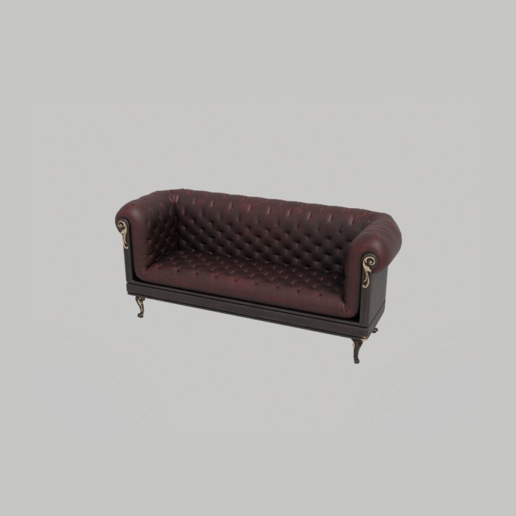 Vintage Chesterfield Loveseat view 9