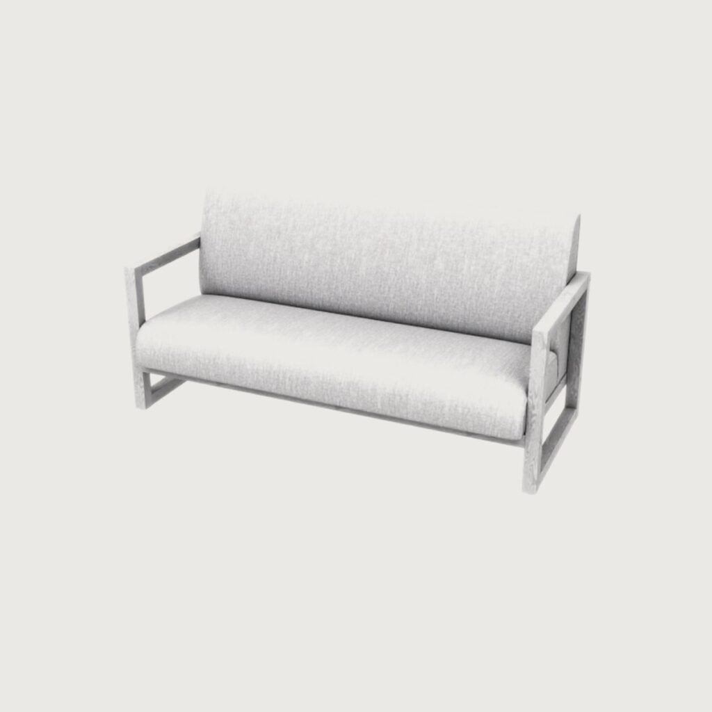 Wood Frame Fabric Sofa view 9