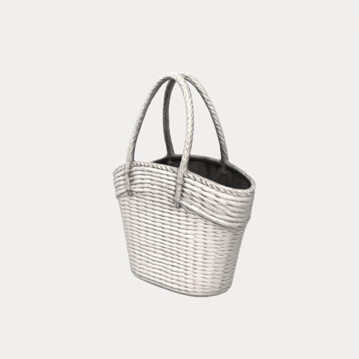 Woven Straw Basket Bag view 9